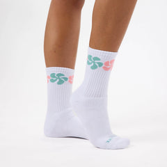 Crew Socks | Funky Plumeria