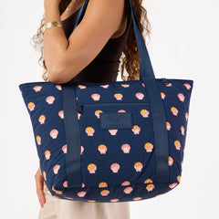 Nylon Zipper Tote | Sunny Dots