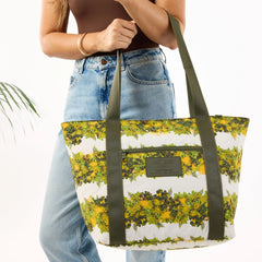 Nylon Zipper Tote | Lei Lehua Mamo by Aloha De Mele
